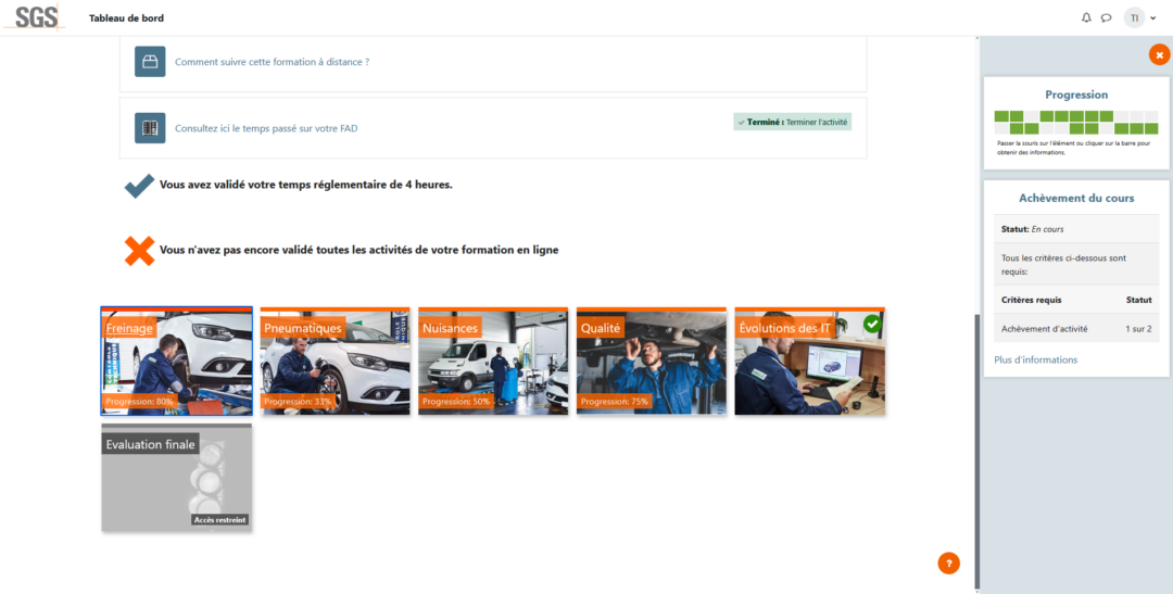 Maintien de qualification des contrôleurs techniques : un partenariat durable entre SGS et Ingenium