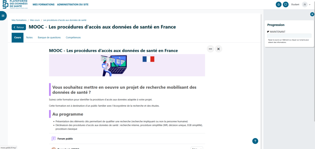 Cours Plateforme des données de santé