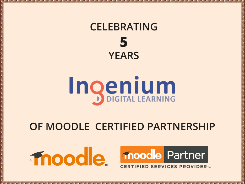 Anniversaire : Ingenium est Moodle Partner depuis 5 ans!
