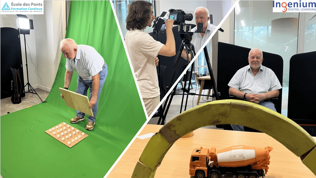 Tournage pédagogique :  Ingenium et Ponts Formation Conseil  expérimentent la résistance des matériaux 